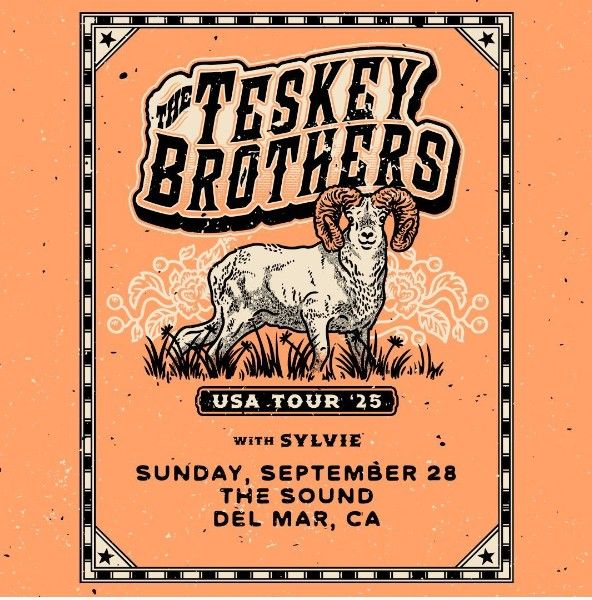 2 Balcony Tickets - Teskey Brothers Del Mar
