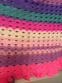 Hand-Made Knitted Baby Lap Blanket