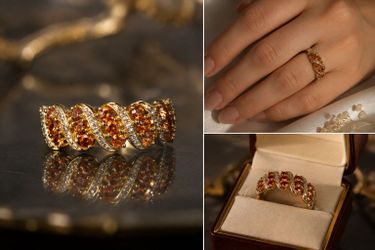 ✨ Beautiful Gold Multi-Stone Ring ✨