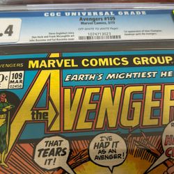 Avengers #109 CGC 9.4 Hawkeye Marvel Disney Black Panther Iron Man