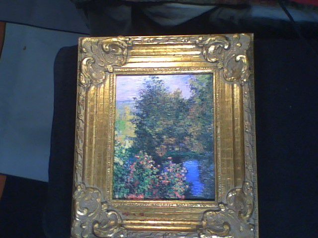 Claude Monet's Oil on Canvas Painting "Corner of the Garden at Montgeron" Print