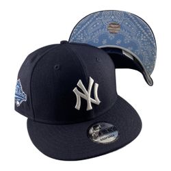New Era NY Yankees 59FIFTY World Series 1996 Blue Paisley Undervisor Snapback Navy
