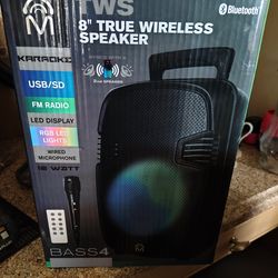 8-in Bluetooth speaker