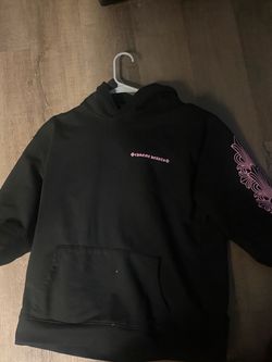 Chrome Hearts Black Hoodie Pink Graphic