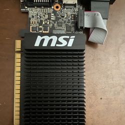 MSI GeForce GT 710 2GB DDR3 Graphics Card GT 710 2GD3 Low Profile NVIDIA MS-V809
