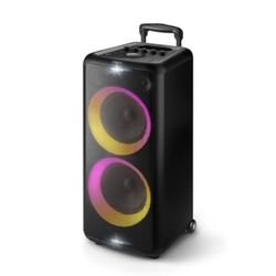 Philips X5206 Bluetooth Portable Party Speaker with Wheels & Light Show