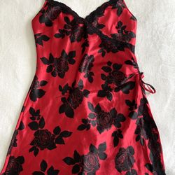 Red Slip Dress 