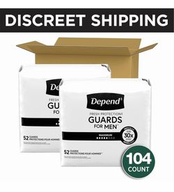 Dependent Guard incontinence Pads For Men