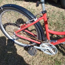 Raleigh Step Through Mountain Bike Gears Brakes And New Tires 26 Inch Kenda Road Tires