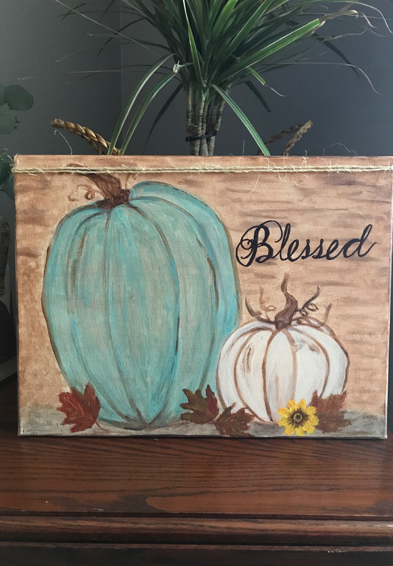 Thanksgiving Canvas Painting(handmade)