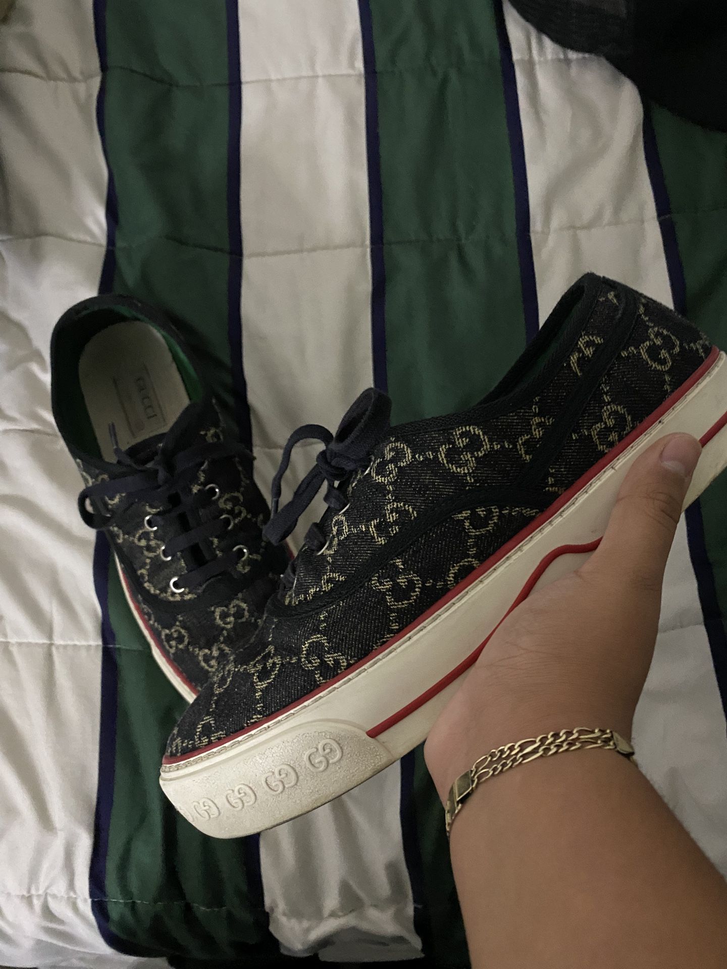 Gucci Tennis 1977 Low ‘GG Logo - Black Denim’