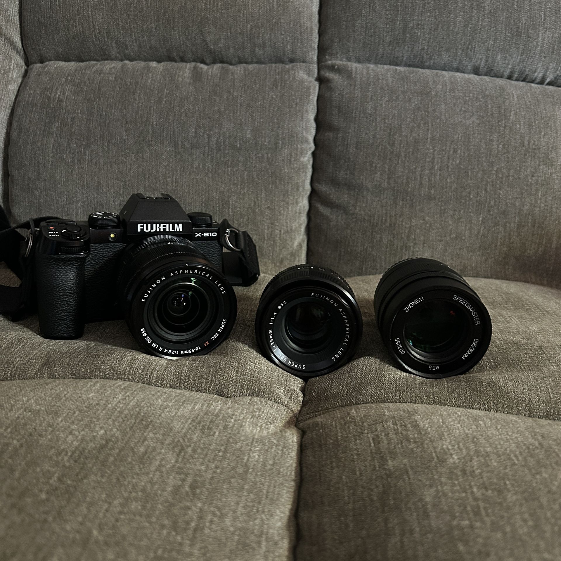 Fujifilm X-S10 with 35mm, 18-55mm + More!