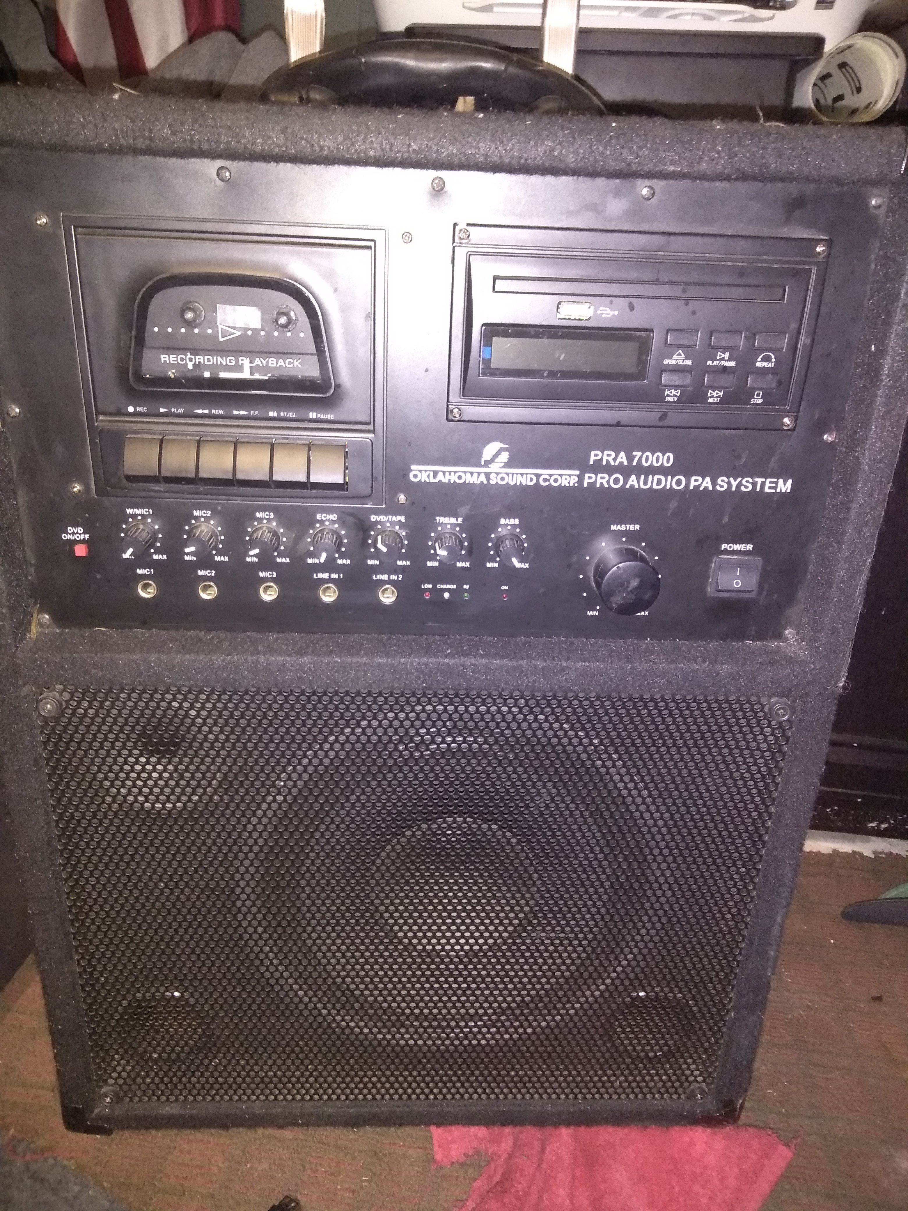 Pra 7000 Oklahoma sound Corp... Pro audio/PA system