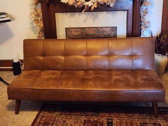 Faux Leather Sofa Bed