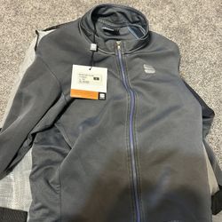 Sportful Grey Monochrome Thermal Long Sleeve Jersey Size Large NWT