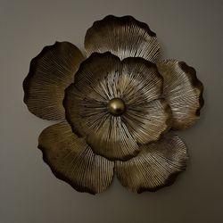 Gold Flower Wall Decor 
