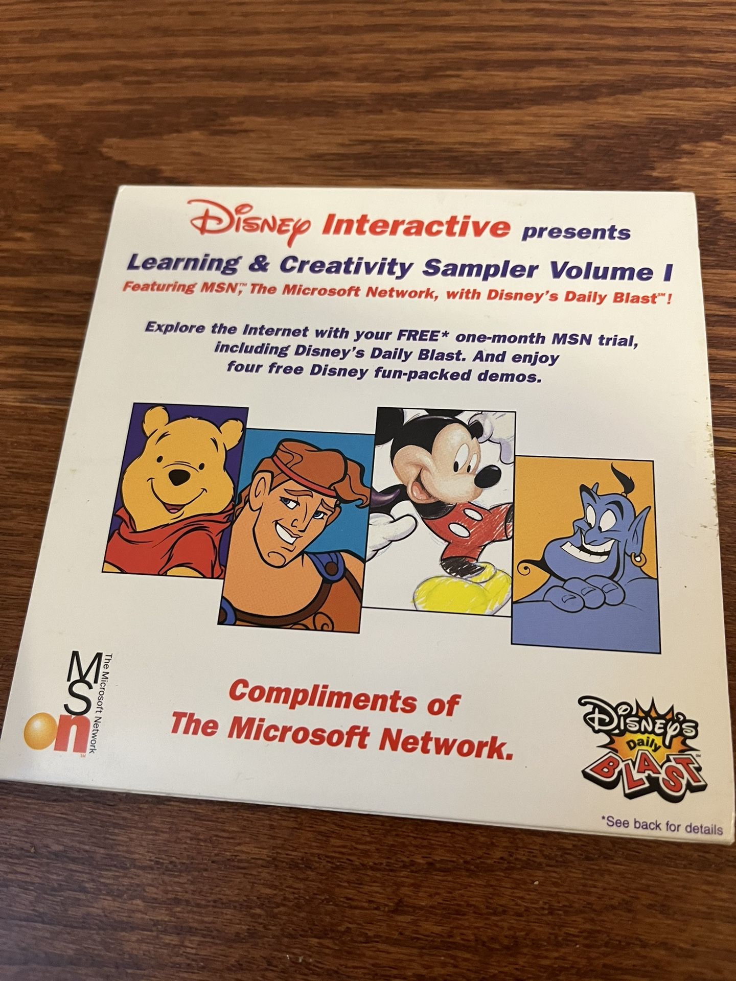 Disney’s Interactive Presents: Learning And Creativity, Sampler Volume 1 special edition. PC, CD ram.