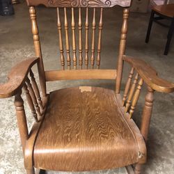 Antique Oak Rocker