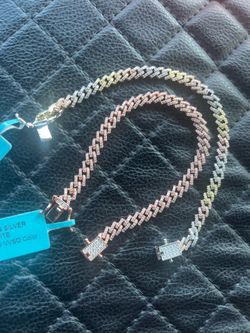 2 moissanite 🥶 bracelets for 1