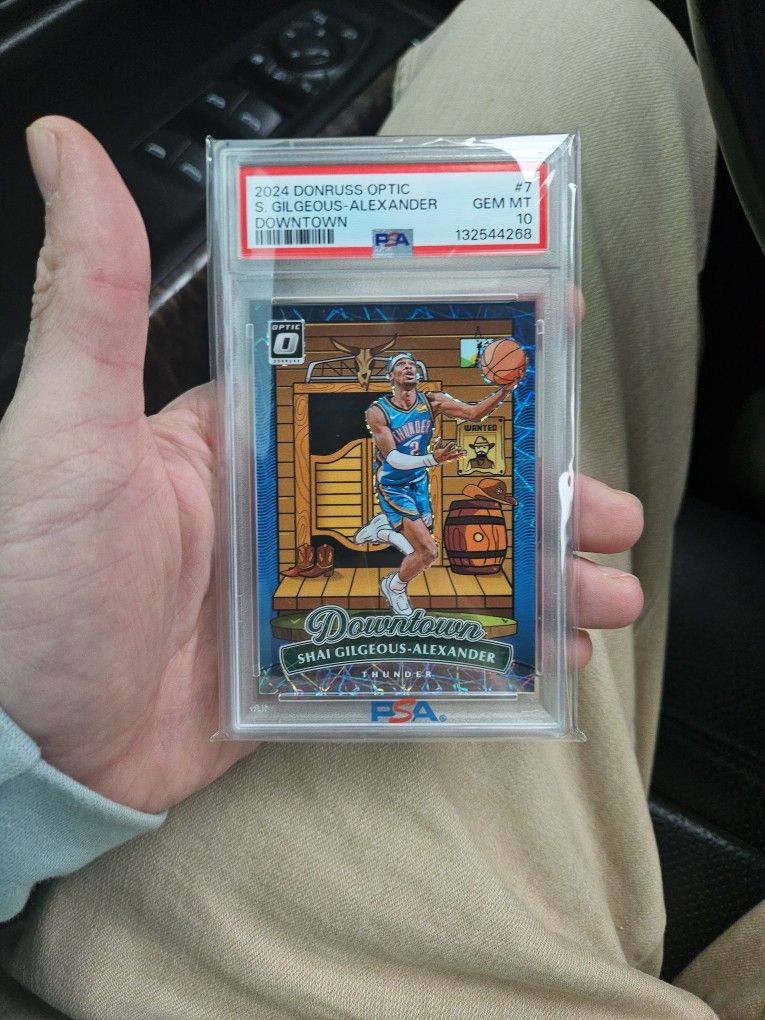 2024 2025 Donruss Optic Shai Gilgeous-Alexander DOWNTOWN!!! PSA 10
