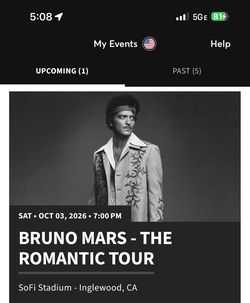 Bruno Mars 10/3