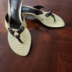 Franco Sarto Lizard/ Nappa Wedges 