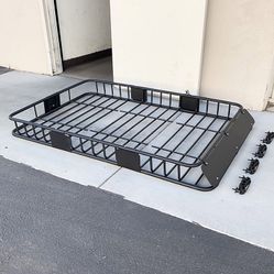 Brand New $115 Roof Rack Cargo Basket Universal 64x39” Car Top Luggage Holder Carrier 150 LBS max 