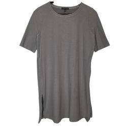 Eileen Fisher Grey Tunic T Shirt Dress Size Small