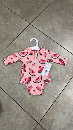 Old Navy Baby Girl’s UPF 50 Watermelon Rashguard, Size 0-3 Months