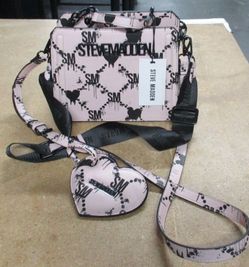 Steve Madden Bevelyn  Lilac Pink  Valentines Hearts Bag