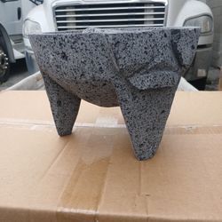 🌶  Molcajete de Piedra 10” – ¡ Resistente y listo para cocinar! 🌶️🥑