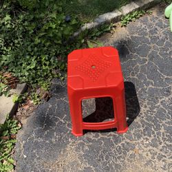 Red Lightweight Step Stool 