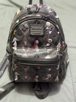 Disney Parks The Nightmare Before Christmas Loungefly Backpack ,wallet and ears set