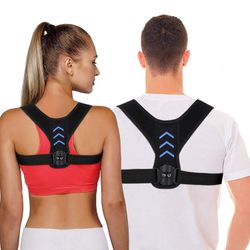 Posture Corrector Upper Back Brace for Women and Men Neck Shoulder Back Support Brace Pain Relief Belt for Women Men Braces Spine Straightener Full Ad