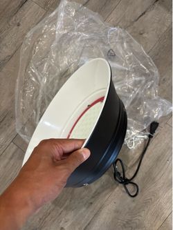 Brand New Commercial LED UFO High Bay Light - 5000K Super Bright (Black / Orange)