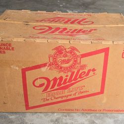 Vintage Miller Bottle Box