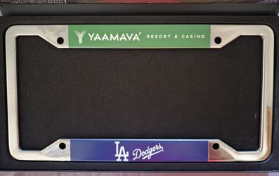 Yaamava LA Dodgers License Plate Frame 