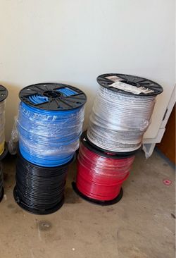 Blue, Black, White, Red. #10 AWG. 500ft each
