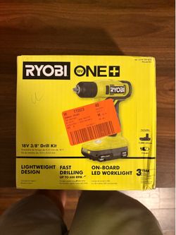 Ryobi 18V ONE+ 3/8" Drill Kit