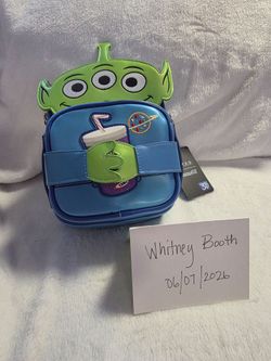 NWT Loungefly Hard Tag Toy Story Aliens Crossbuddies Bag