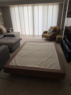 Queen box spring and metal frame