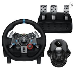 PS4/PS5 Racing Driving Wheel & Pedal & Stick Shifter 