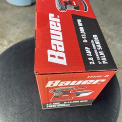 Bauer 1712E-B 2.8 AMP, 5 Inch Random Orbital Palm Sander, New Seal