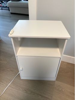 Nightstand with built-in outlet