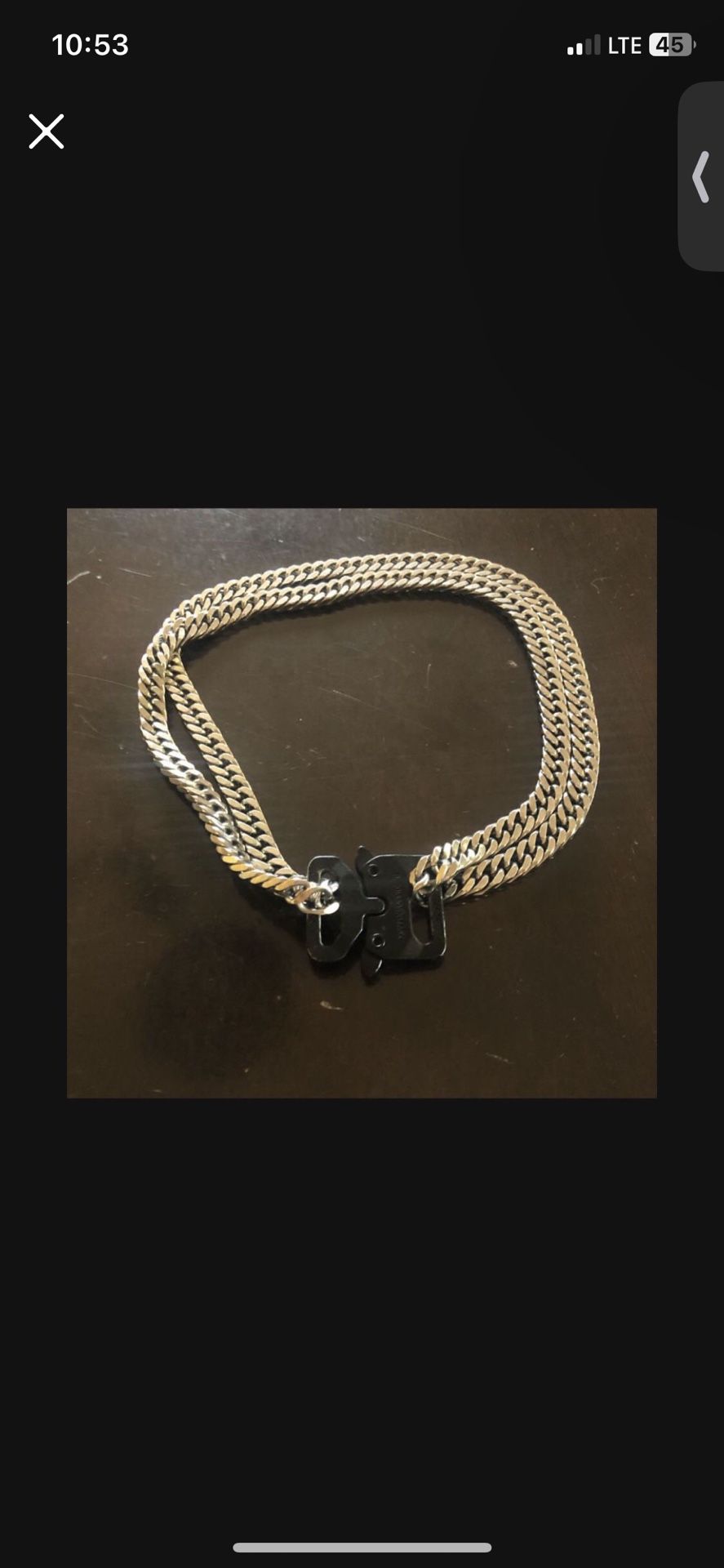 Stainless Steel Choker With Tactical Clasp