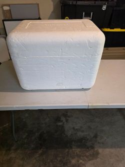 Large well insulated foam cooler