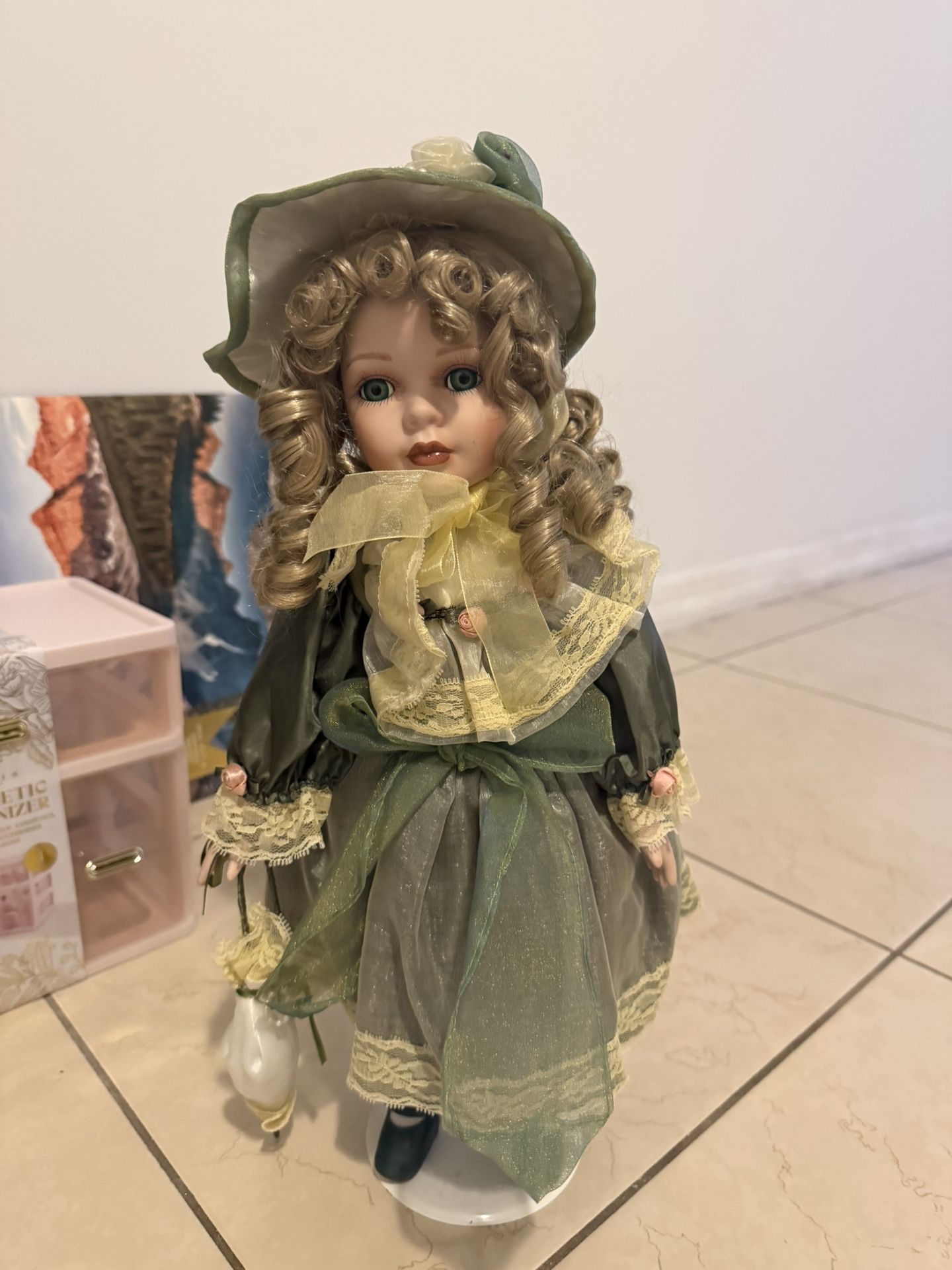 Antique Doll With Porcelain Face