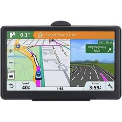 GPS Navigation for Truck - 9 Inch Navigation System with 2025 Lifetime Free Map Updates, Pre-Loaded US/CA/MX Maps, Voice Broadcast, Speed Camera Warni
