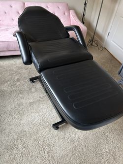 Black Leather Adjustable Spa Chair Thumbnail