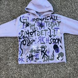 Osimiri Lavender Graffiti Hoodie